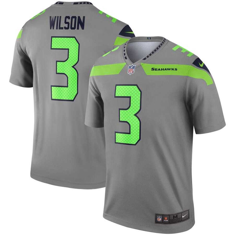 Nike Seahawks 3 Russell Wilson Gray Inverted Legend Jersey Dzhi,We sell and wholesale Nike Seahawks 3 Russell Wilson Gray Inverted Legend Jersey Dzhi on line form chian!